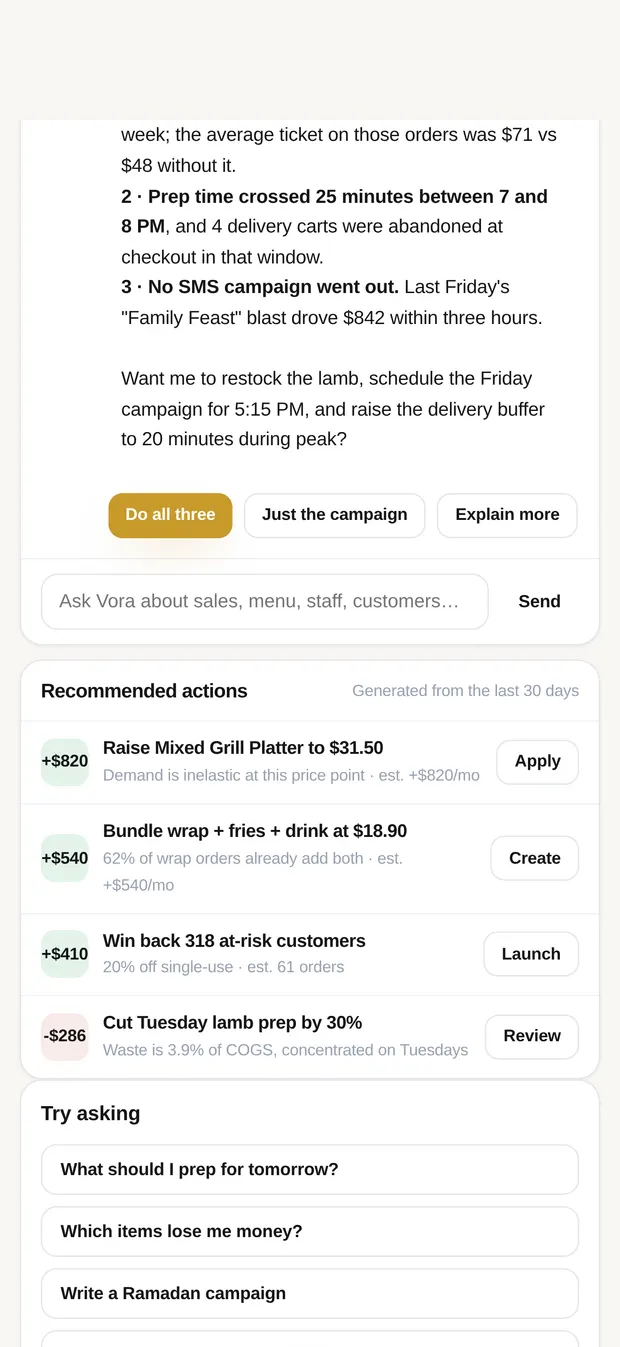 PDO AI's answer: the three reasons Friday dropped, and the recommended actions with the revenue each is worth